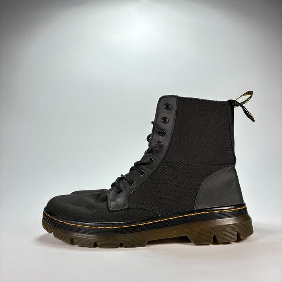 Dr. Martens Combs II Black High Top Streetwear Lace Up Combat Boots Mens Size 12 - Picture 4 of 9